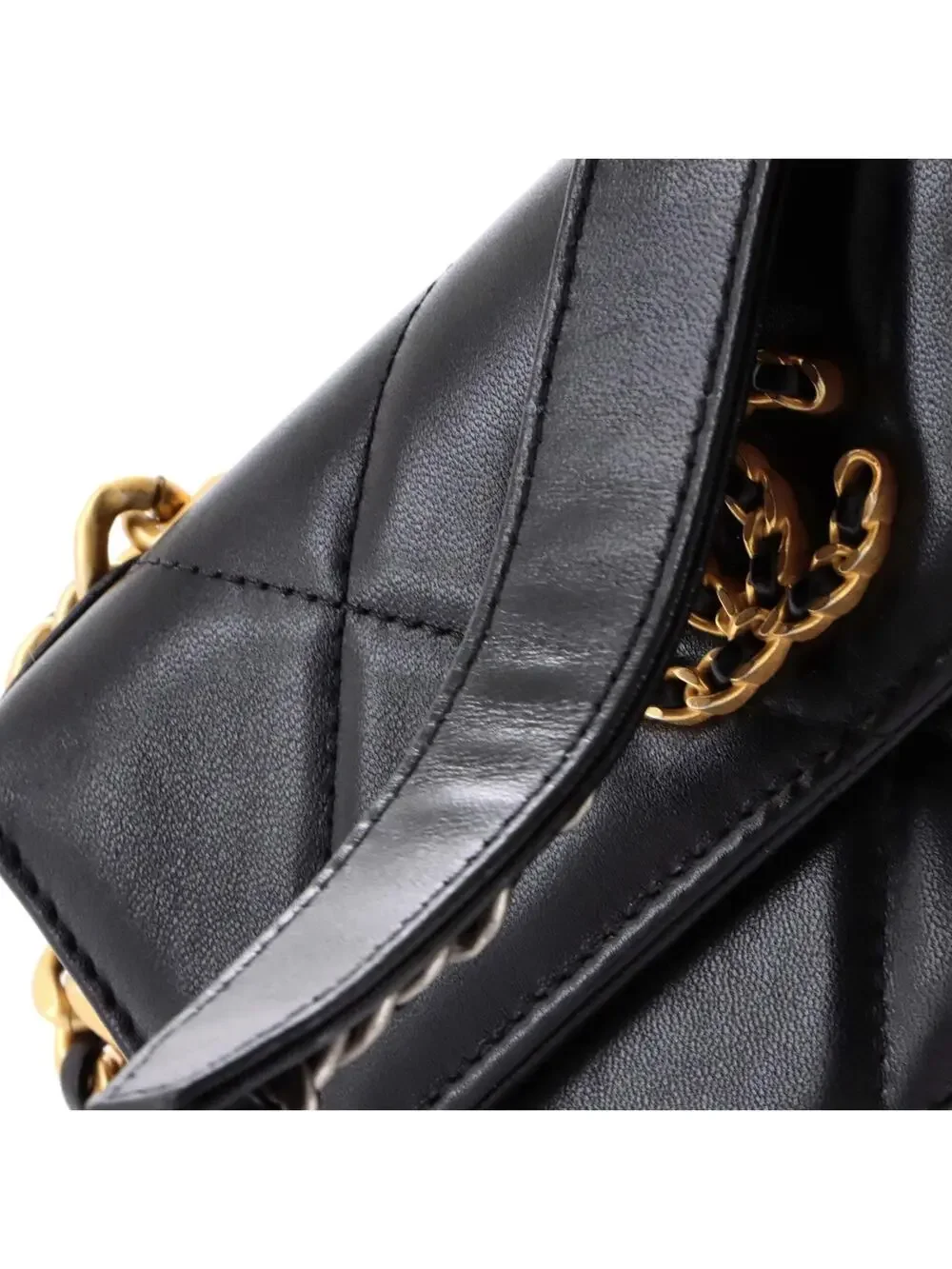 Chanel 19 Flap Phone Holder With Chain #242423C42B